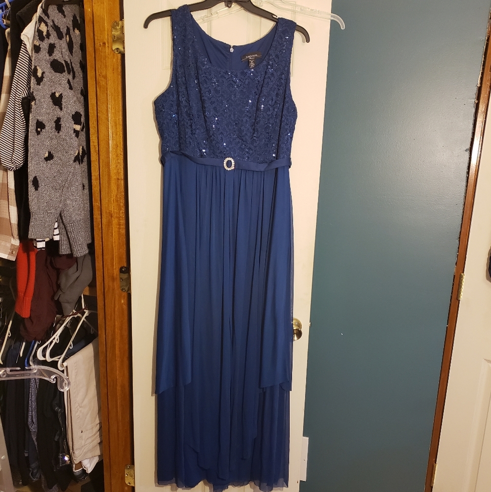 R&M Richards Blue Formal Jacket Dress